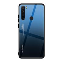 Voor Xiaomi Redmi Note 8 gradiënt kleur glas geval (blauw)