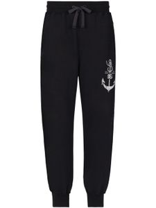 Dolce & Gabbana logo-print cotton track pants - BLUE