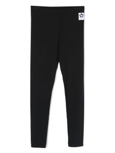 Mini Rodini legging à patch logo - Noir