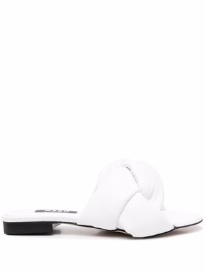 MSGM sandales à détail noué - Blanc