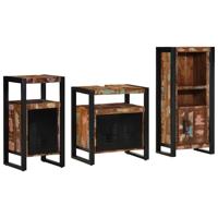Badkamermeubelset met plank 3 pcs Multikleur 55 x 35 x 60 cm
