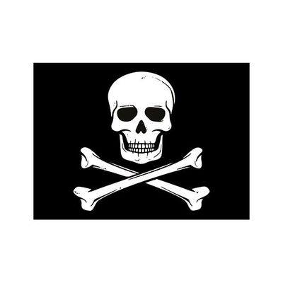 10x Piraten thema stickers 10 cm