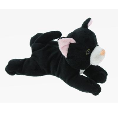 Cornelissen Pluche Lapjes kat / poes - zwart/wit - 17 cm - knuffels