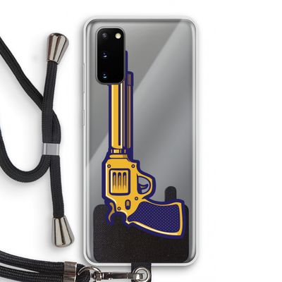Pew Pew Pew: Samsung Galaxy S20 Transparant Hoesje met koord