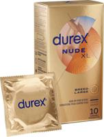 Durex Nude XL 10 Condooms (60mm, Latex)