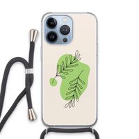 Beleaf in you: iPhone 13 Pro Transparant Hoesje met koord