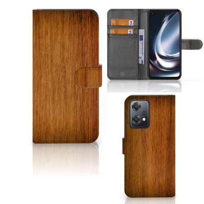 OnePlus Nord CE 2 Lite | Book Style Case | Donker Hout