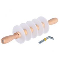 Professionele Pasta snijrollen met 5 Getand Blades in Voedselveilige POM-kunststof
