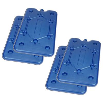 Cosy & Trendy Koelelement - 4x - blauw - kunststof - 400 gram - 14 x 25 x 1 cm - platte vorm