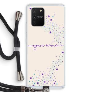 Sterren: Samsung Galaxy S10 Lite Transparant Hoesje met koord