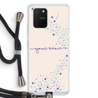 Sterren: Samsung Galaxy S10 Lite Transparant Hoesje met koord