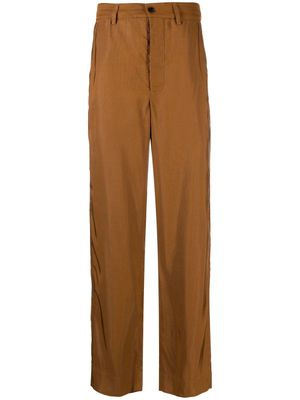 BODE pantalon droit en velours côtelé - Orange