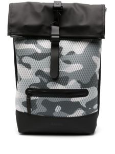 Rains sac à dos à imprimé camouflage - Noir
