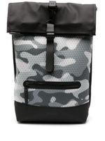 Rains sac à dos à imprimé camouflage - Noir