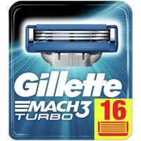 Gillette Gillette Mach3 Turbo Scheermesjes Mannen - 16 stuks