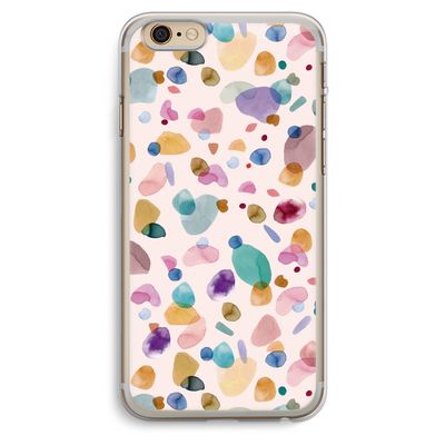Terrazzo Memphis Pink: iPhone 6 Plus / 6S Plus Transparant Hoesje