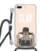 Slay All Day: iPhone 8 Plus Transparant Hoesje met koord