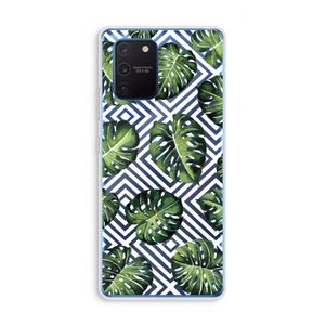 Geometrische jungle: Samsung Galaxy Note 10 Lite Transparant Hoesje