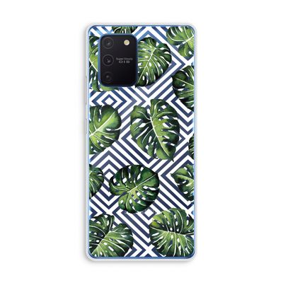 Geometrische jungle: Samsung Galaxy Note 10 Lite Transparant Hoesje