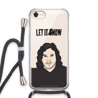 Let It Snow: iPhone 7 Transparant Hoesje met koord
