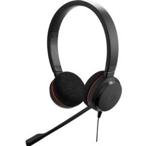 Jabra Evolve 20 MS Duo USB-C Headset Hoofdband Zwart