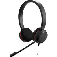Jabra Evolve 20 MS Duo USB-C Headset Hoofdband Zwart