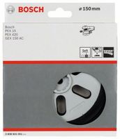 Bosch Accessories 2608601051 Schuurschijf zacht, 150 mm, voor GEX 150 AC, PEX 15 AE Diameter 150 mm Geschikt voor Excentrische schuurmachine GEX 150 AC, PEX 15 - thumbnail