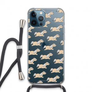Ponys: iPhone 13 Pro Max Transparant Hoesje met koord
