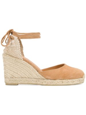 Castañer espadrilles Carina 95 mm en daim - Tons neutres