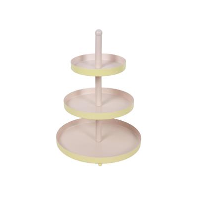 Etagere metaal 3-laags Ø25xh35cm