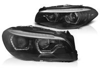 Tuning-Tec Koplampen Xenon BMW F10/F11 10-13 ANGEL EYES ZWART - thumbnail