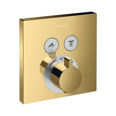 Hansgrohe Thermostaat Afbouwdeel ShowerSelect Voor 2 Functies Gepolijst Goud