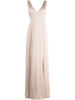 Marchesa Notte Bridesmaids robe longue Forli à col v - Tons neutres - thumbnail