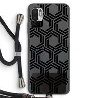 Geometrisch patroon: Xiaomi Redmi Note 10 5G Transparant Hoesje met koord