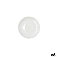 Schotel Bidasoa Serenity Hydrozero Wit Keramisch Ø 15 cm Koffie (6 Stuks)