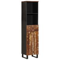 Badkamerkast 38x33x160 cm massief recycled hout