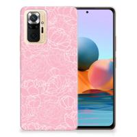 Xiaomi Redmi Note 10 Pro | TPU Case | White Flowers
