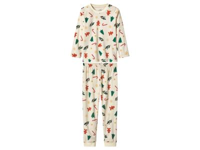 lupilu Velours kinder kerstpyjama (Wit, 110/116) lupilu Velours kinder kerstpyjama (Wit, 110/116)