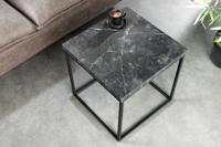 Moderne bijzettafel ARCHITECTURE 45cm grafiet metalen frame - 44758