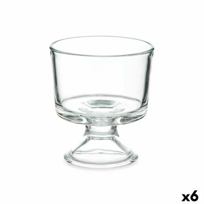 Glas voor ijs en milkshakes Vivalto Transparant Glas 290 ml (6 Stuks)