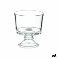 Glas voor ijs en milkshakes Vivalto Transparant Glas 290 ml (6 Stuks)