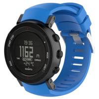 Silicone vervangende polsband voor SUUNTO core ALU Zwart (blauw)