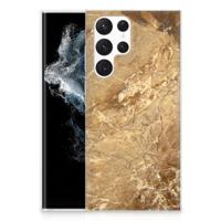 Samsung Galaxy S22 Ultra | TPU | Siliconen hoesje | Marmer Creme