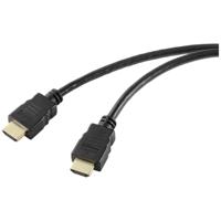 SpeaKa Professional SP-10481284 HDMI-kabel HDMI Aansluitkabel HDMI-A-stekker, HDMI-A-stekker 1.00 m Zwart 8K UHD, PVC-mantel