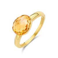 Ring Peervormig geelgoud-citrien geel