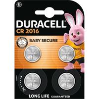 Duracell knoopcel Specialty Electronics CR2016, blister van 4 stuks