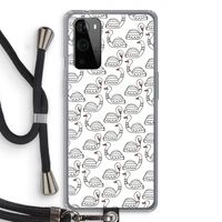 Zwanen: OnePlus 9 Pro Transparant Hoesje met koord