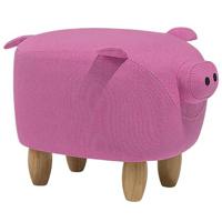 Beliani - PIGGY - Hocker - Roze - Polyester