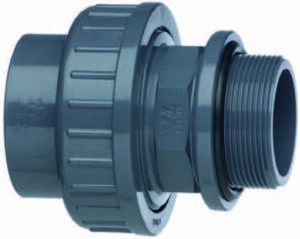 Europond 3/3 Koppeling 40x1¼" Buitendraad met O-Ring - Waterdichte PVC Vijververbinding