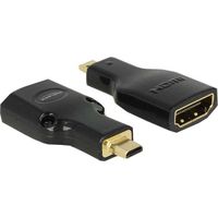 DeLOCK micro-HDMI-D male naar HDMI-A female adapter adapter - thumbnail